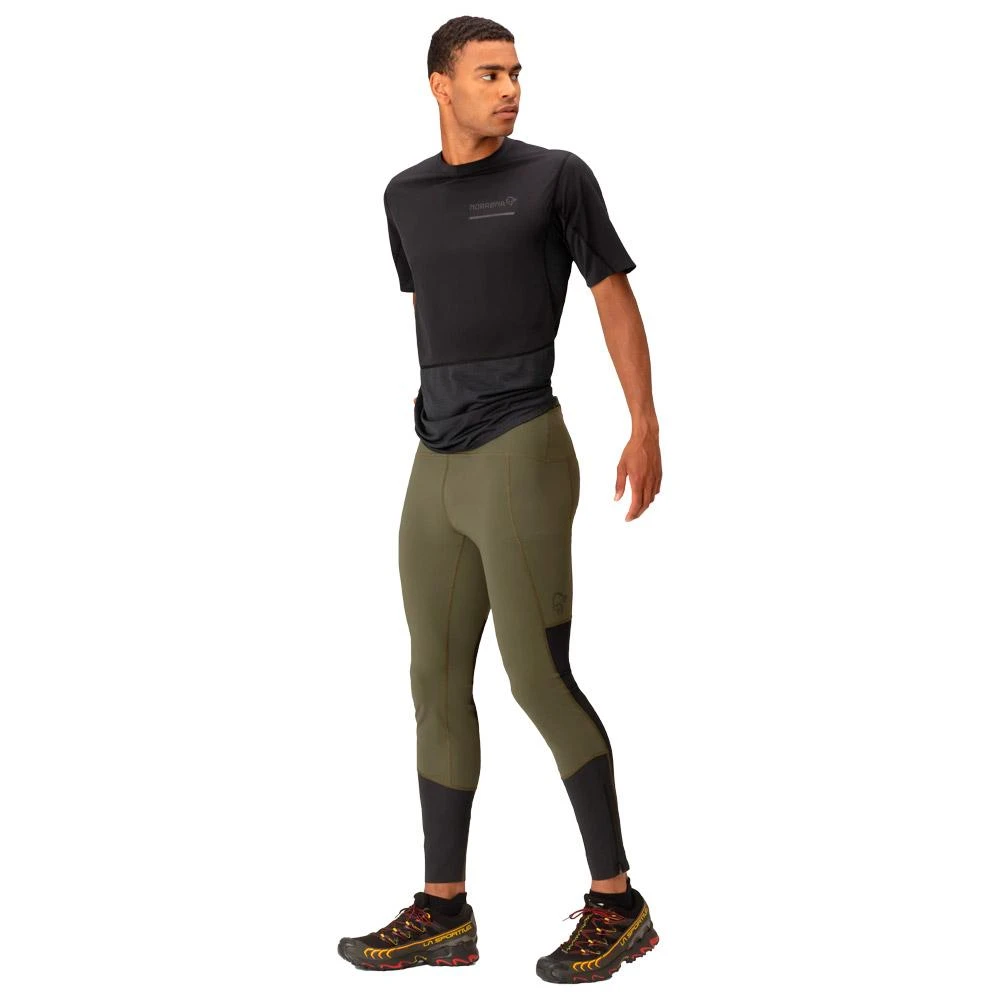 Trail-Leggings Norrona Senja Equaliser Stretch Tights M's Olive Night - Caviar 9 Trail-Leggings Norrona Senja Equaliser Stretch Tights M's Olive Night - Caviar – Bild 7