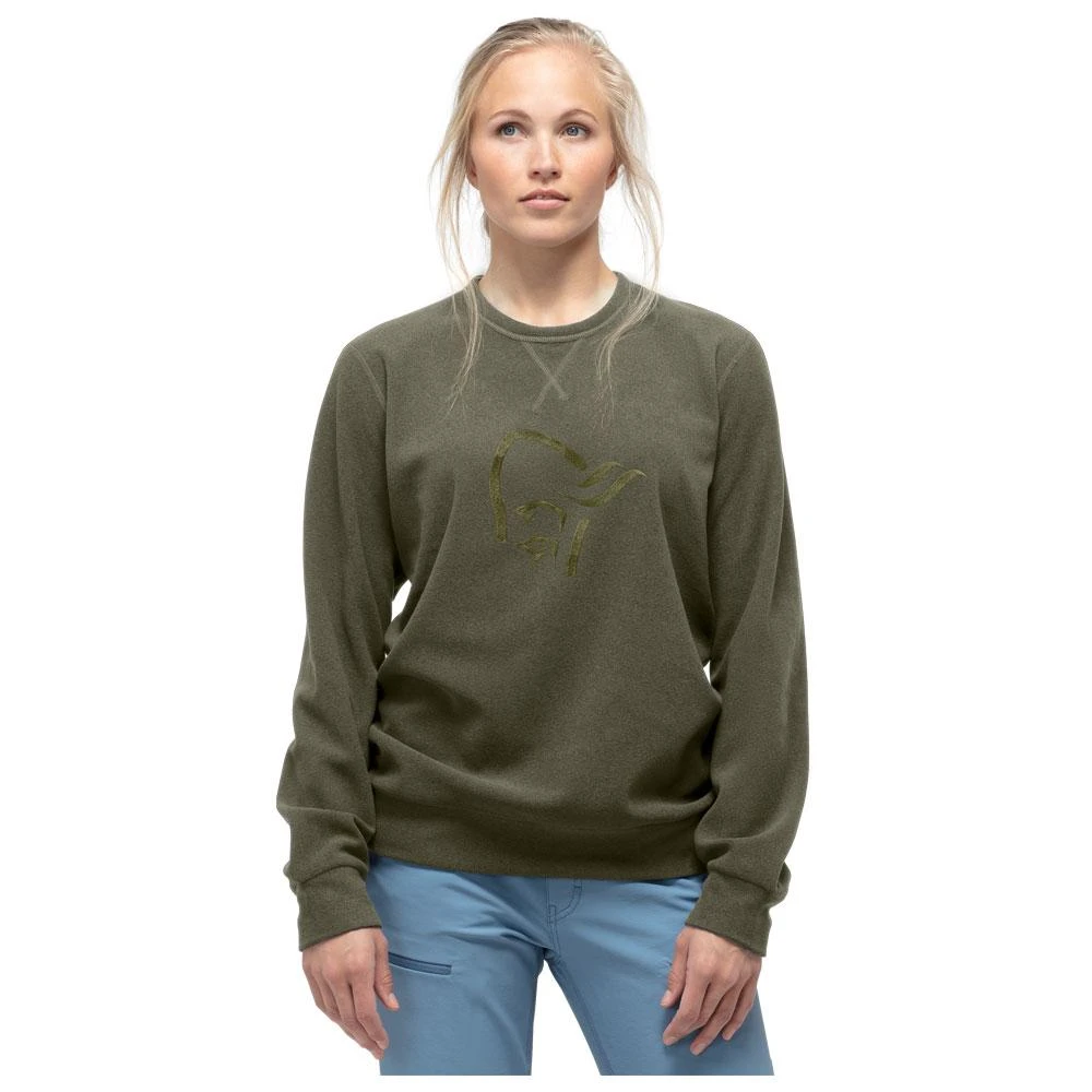 Sweatshirt Norrona Crew Neck Unisex Olive Night 6 Sweatshirt Norrona Crew Neck Unisex Olive Night – Bild 4