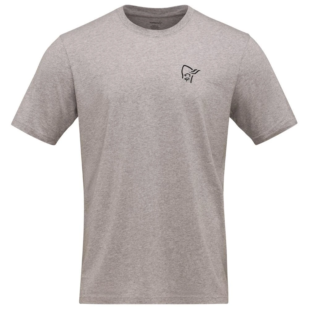 T-Shirt Norrona 29 Cotton Vikinghead Embroidery Grey Melange 3 T-Shirt Norrona 29 Cotton Vikinghead Embroidery Grey Melange