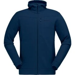 Norrona Falketind Warmwool2 Stretch Zip Hood Jacke Herren - Indigo Night -Norrona 357909 00 d 769724