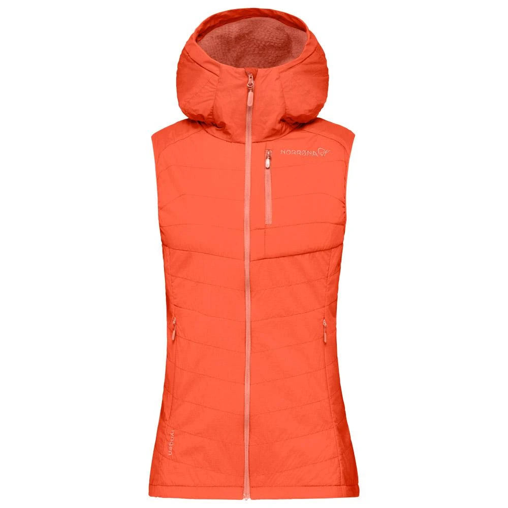 Westen Norrona Women's Lyngen Alpha90 Vest Orange Alert 3 Westen Norrona Women's Lyngen Alpha90 Vest Orange Alert