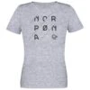 T-Shirt Norrona 29 Cotton Slant Logo W's Drizzle Melange/Caviar