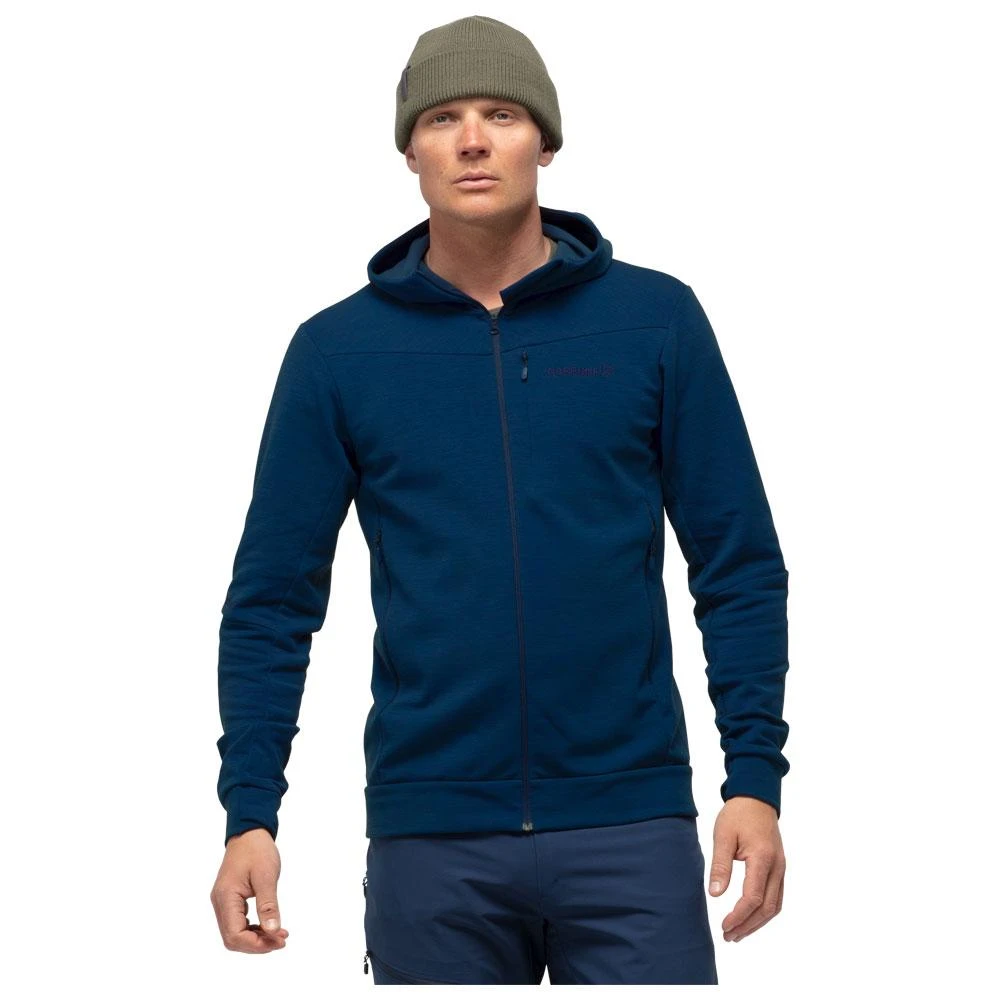 Fleece Norrona Falketind Warmwool2 Stretch Zip Hood Indigo Night 5 Fleece Norrona Falketind Warmwool2 Stretch Zip Hood Indigo Night – Bild 3