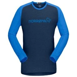 MTB Trikot Norrona Fjørå Equaliser Lightweight LS Olympian Blue Indigo Night
