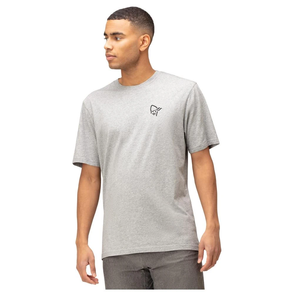 T-Shirt Norrona 29 Cotton Vikinghead Embroidery Grey Melange 5 T-Shirt Norrona 29 Cotton Vikinghead Embroidery Grey Melange – Bild 3