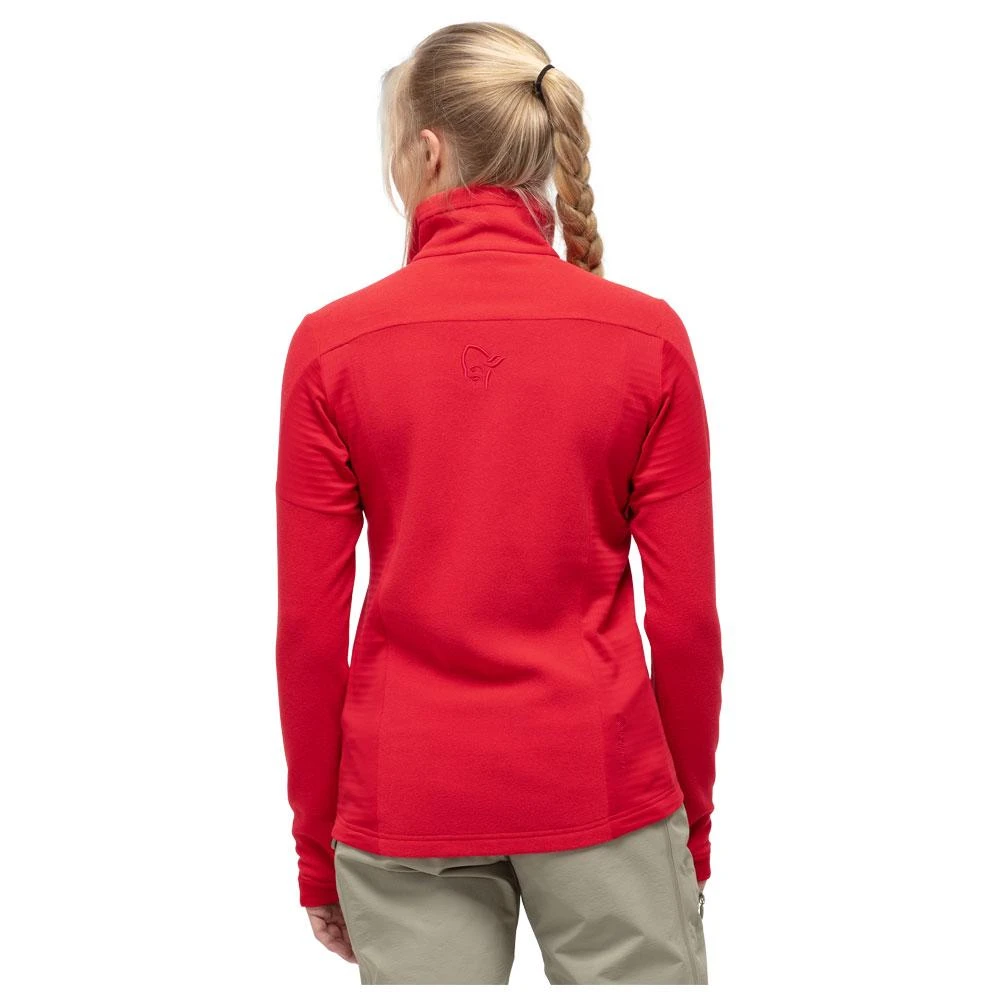Fleece Norrona Women's Falketind Warm1 True Red 4 Fleece Norrona Women's Falketind Warm1 True Red – Bild 2
