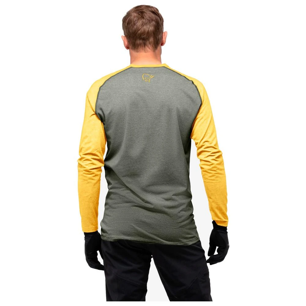 MTB Trikot Norrona Fjørå Equaliser Lightweight LS Olive Night Lemon Chrome 5 MTB Trikot Norrona Fjørå Equaliser Lightweight LS Olive Night Lemon Chrome – Bild 3