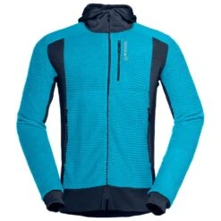 Fleece Norrona Falketind Alpha 120 Zip Hood Hawaiian Surf Indigo Night