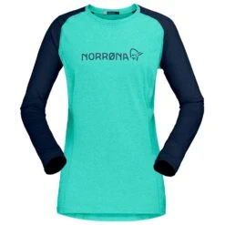 MTB Trikot Norrona Fjørå Equaliser Lightweight LS W's Arcadia Indigo Night