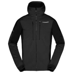 Fleece Norrona Trollveggen Powerstretch Pro Zip Hood M's Caviar