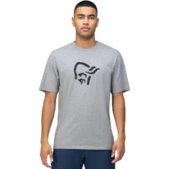 Norrona /29 Cotton Material Viking T-Shirt Herren - Grey Melange