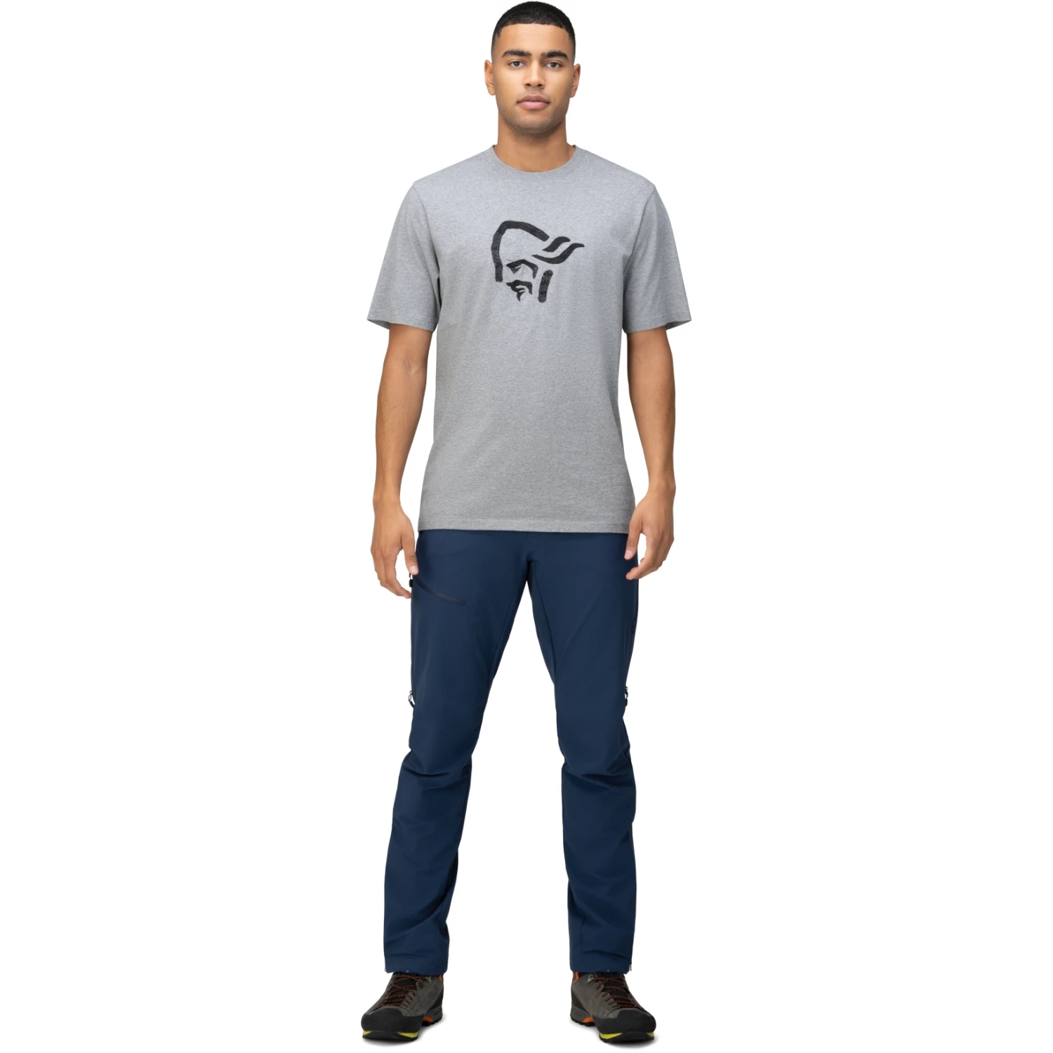 Norrona /29 Cotton Material Viking T-Shirt Herren - Grey Melange 6 Norrona /29 Cotton Material Viking T-Shirt Herren - Grey Melange – Bild 4