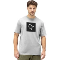 Norrona /29 Cotton Square Viking T-Shirt Herren - Drizzle Melange