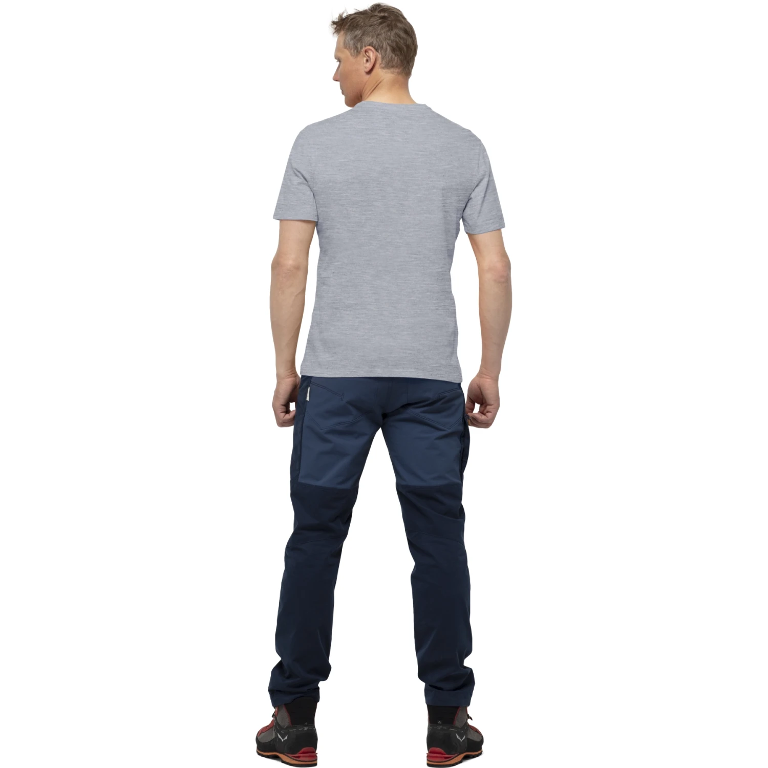 Norrona /29 Cotton Viking T-Shirt Herren - Grey Melange/Caviar 7 Norrona /29 Cotton Viking T-Shirt Herren - Grey Melange/Caviar – Bild 5