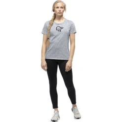 Norrona /29 Cotton Viking T-Shirt Damen - Drizzle Melange/Caviar 10 Norrona /29 Cotton Viking T-Shirt Damen - Drizzle Melange/Caviar -Norrona norrona 29 cotton viking t shirt women drizzle melange caviar 3 1033038