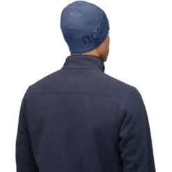 Norrona /29 Light MerinoUll Logo Mütze - Vintage Indigo Melange -Norrona norrona 29 light merinoull logo beanie vintage indigo melange model 2 1519381