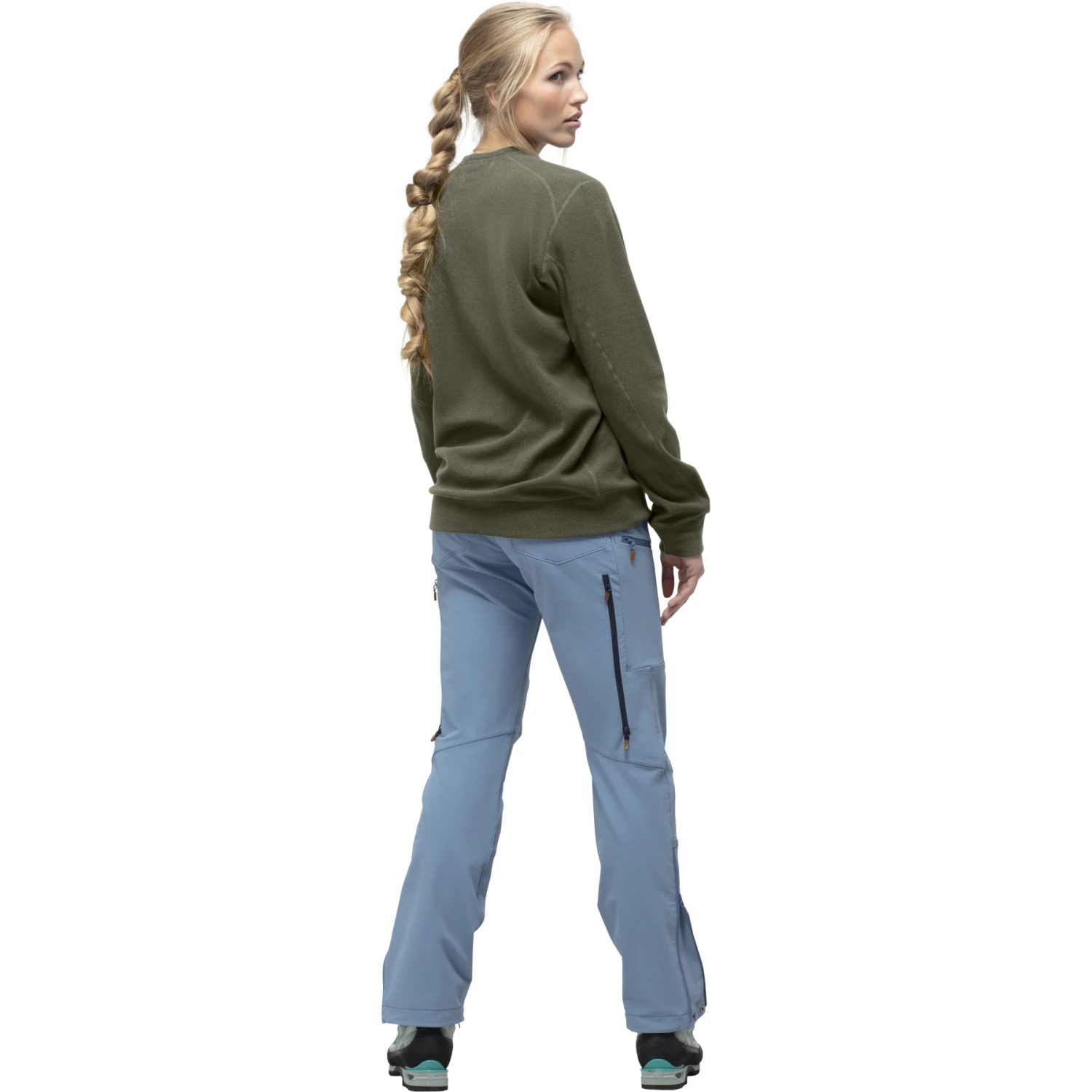 Norrona Crew Neck Sweatshirt Unisex - Olive Night 9 Norrona Crew Neck Sweatshirt Unisex - Olive Night – Bild 7