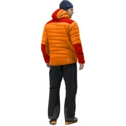 Norrona Falketind Down750 Hood Daunenjacke Herren - Orange Popsicle/Arednalin -Norrona norrona falketind down750 hood jacket men orange popsicle arednalin 4 1025070