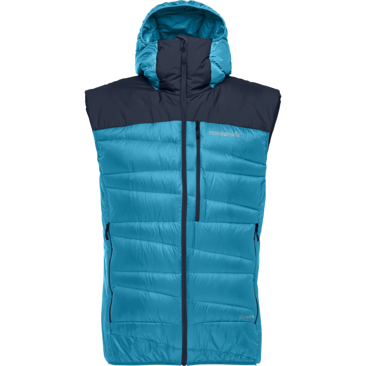 Norrona Falketind Down750 Daunenweste Herren - Hawaiian Surf/Indigo Night 4 Norrona Falketind Down750 Daunenweste Herren - Hawaiian Surf/Indigo Night – Bild 2