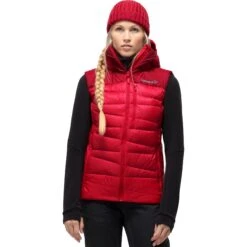 Norrona Falketind Down750 Daunenweste Damen - True Red