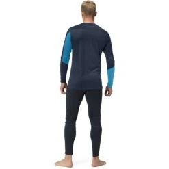 Norrona Falketind Equaliser Merino Round Neck Langarmshirt Herren - Hawaiian Surf/Indigo Night -Norrona norrona falketind equaliser merino round neck men hawaiian surf indigo night 3 1460978