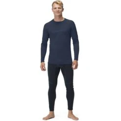 Norrona Falketind Equaliser Merino Round Neck Langarmshirt Herren - Indigo Night -Norrona norrona falketind equaliser merino round neck men indigo night 2 1460983