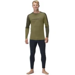 Norrona Falketind Equaliser Merino Round Neck Langarmshirt Herren - Olive Drab/Olive Night 10 Norrona Falketind Equaliser Merino Round Neck Langarmshirt Herren - Olive Drab/Olive Night -Norrona norrona falketind equaliser merino round neck men olive drab olive night model 1 1399447