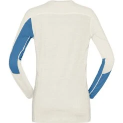 Norrona Falketind Equaliser Merino Round Neck Langarmshirt Damen - Hawaiian Surf/Snowdrop -Norrona norrona falketind equaliser merino round neck shirt women hawaiian surf snowdrop 3 1517605