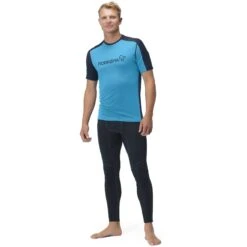 Norrona Falketind Equaliser Merino T-Shirt Herren - Hawaiian Surf/Indigo Night -Norrona norrona falketind equaliser merino t shirt men hawaiian surf indigo night 2 1460899