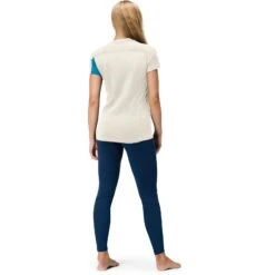 Norrona Falketind Equaliser Merino T-Shirt Damen - Hawaiian Surf/Snowdrop -Norrona norrona falketind equaliser merino t shirt women hawaiian surf snowdrop 5 1517599