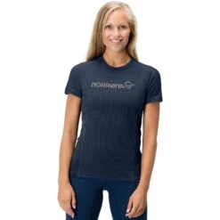 Norrona Falketind Equaliser Merino T-Shirt Damen - Indigo Night