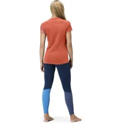 Norrona Falketind Equaliser Merino T-Shirt Damen - Peach Amber/Orange Alert -Norrona norrona falketind equaliser merino t shirt women peach amber orange alert 4 1253643