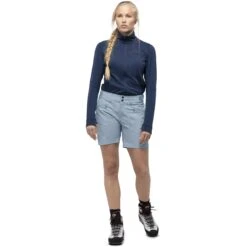 Norrona Falketind Flex1 Shorts Damen - Blue Fog 10 Norrona Falketind Flex1 Shorts Damen - Blue Fog -Norrona norrona falketind flex1 shorts women blue fog model 1 1399449