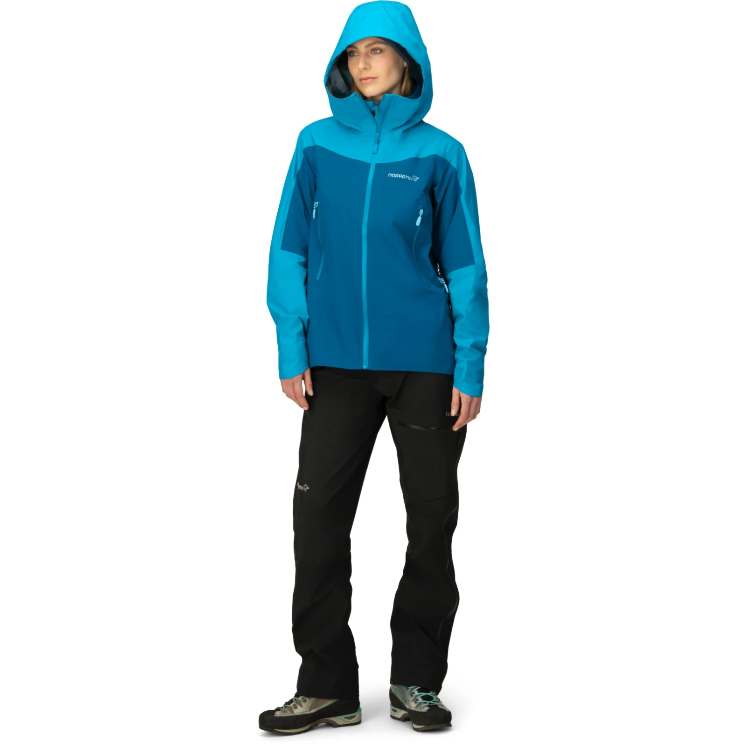 Norrona Falketind Gore-Tex Jacke Damen - Aquarius/Mykonos Blue 6 Norrona Falketind Gore-Tex Jacke Damen - Aquarius/Mykonos Blue – Bild 4