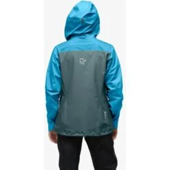 Norrona Falketind Gore-Tex Jacke Damen - Aquarius/North Atlantic -Norrona norrona falketind gore tex jacket women model 2 1150947
