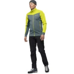 Norrona Falketind Warmwool2 Stretch Jacke Herren - Sulphur Spring/North Atlantic -Norrona norrona falketind warmwool2 stretch jacket men sulphur spring north atlantic 2 1560989