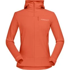 Norrona Falketind Warmwool2 Stretch Zip Hood Jacke Damen - Orange Alert 8 Norrona Falketind Warmwool2 Stretch Zip Hood Jacke Damen - Orange Alert -Norrona norrona falketind warmwool2 stretch zip hood jacket women orange alert 1 1254044