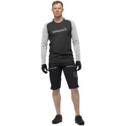 Norrona Fjørå Equaliser Lightweight Langarmshirt Herren - Caviar/Castor Grey -Norrona norrona fjora equaliser lightweight long sleeve shirt men caviar castor grey 3 1254107