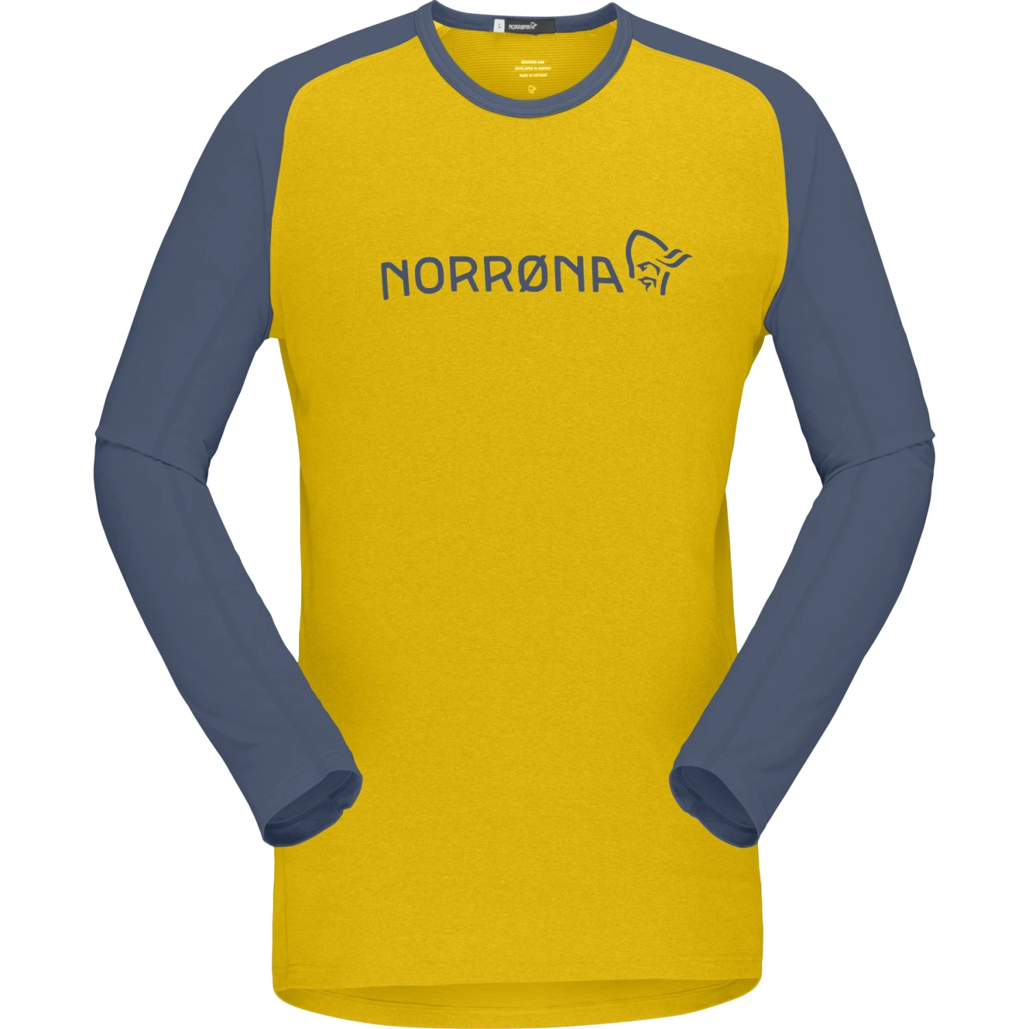 Norrona Fjørå Equaliser Lightweight Langarmshirt Herren - Sulphur/Vintage Indigo 4 Norrona Fjørå Equaliser Lightweight Langarmshirt Herren - Sulphur/Vintage Indigo – Bild 2