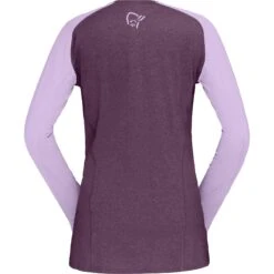 Norrona Fjørå Equaliser Lightweight Langarmshirt Damen - Dark Purple/Violet Tulle -Norrona norrona fjora equaliser lightweight long sleeve shirt women dark purple violet tulle 2 1126760