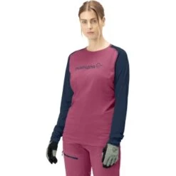 Norrona Fjørå Equaliser Lightweight Langarmshirt Damen - Violet Quartz/Indigo Night
