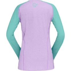 Norrona Fjørå Equaliser Lightweight Langarmshirt Damen - Violet Tuille/Arcadia -Norrona norrona fjora equaliser lightweight long sleeve shirt women violet tulle arcadia 2 903472