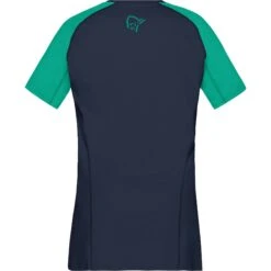 Norrona Fjørå Equaliser Lightweight T-Shirt Damen - Arcadia/Indigo Night -Norrona norrona fjora equaliser lightweight t shirt women arcadia indigo night 2 903508