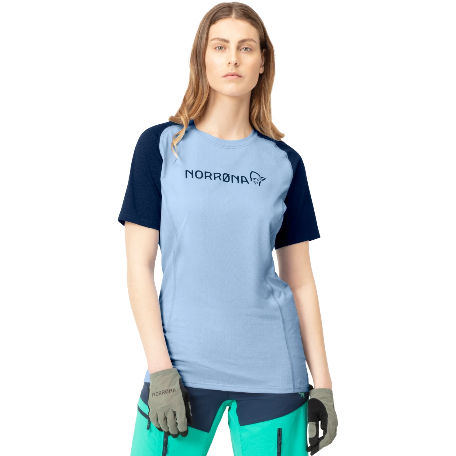 Norrona Fjørå Equaliser Lightweight T-Shirt Damen - Serenity/Indigo Night 3 Norrona Fjørå Equaliser Lightweight T-Shirt Damen - Serenity/Indigo Night