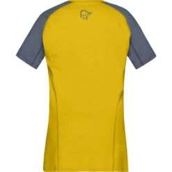 Norrona Fjørå Equaliser Lightweight T-Shirt Damen - Sulphur/Vintage Indigo -Norrona norrona fjora equaliser lightweight t shirt women sulphur vintage indigo 2 1342221