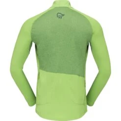 Norrona Fjørå Equaliser Zip Top Langarmshirt Herren - Foliage/Treetop -Norrona norrona fjora equaliser long sleeve zip top men foliage treetop 2 903530