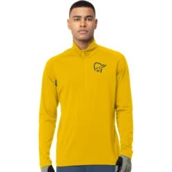 Norrona Fjørå Equaliser Zip Top Langarmshirt Herren - Sulphur/Vintage Indigo