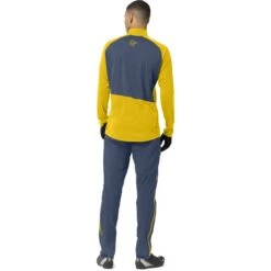 Norrona Fjørå Equaliser Zip Top Langarmshirt Herren - Sulphur/Vintage Indigo -Norrona norrona fjora equaliser long sleeve zip top men sulphur vintage indigo 3 1463008