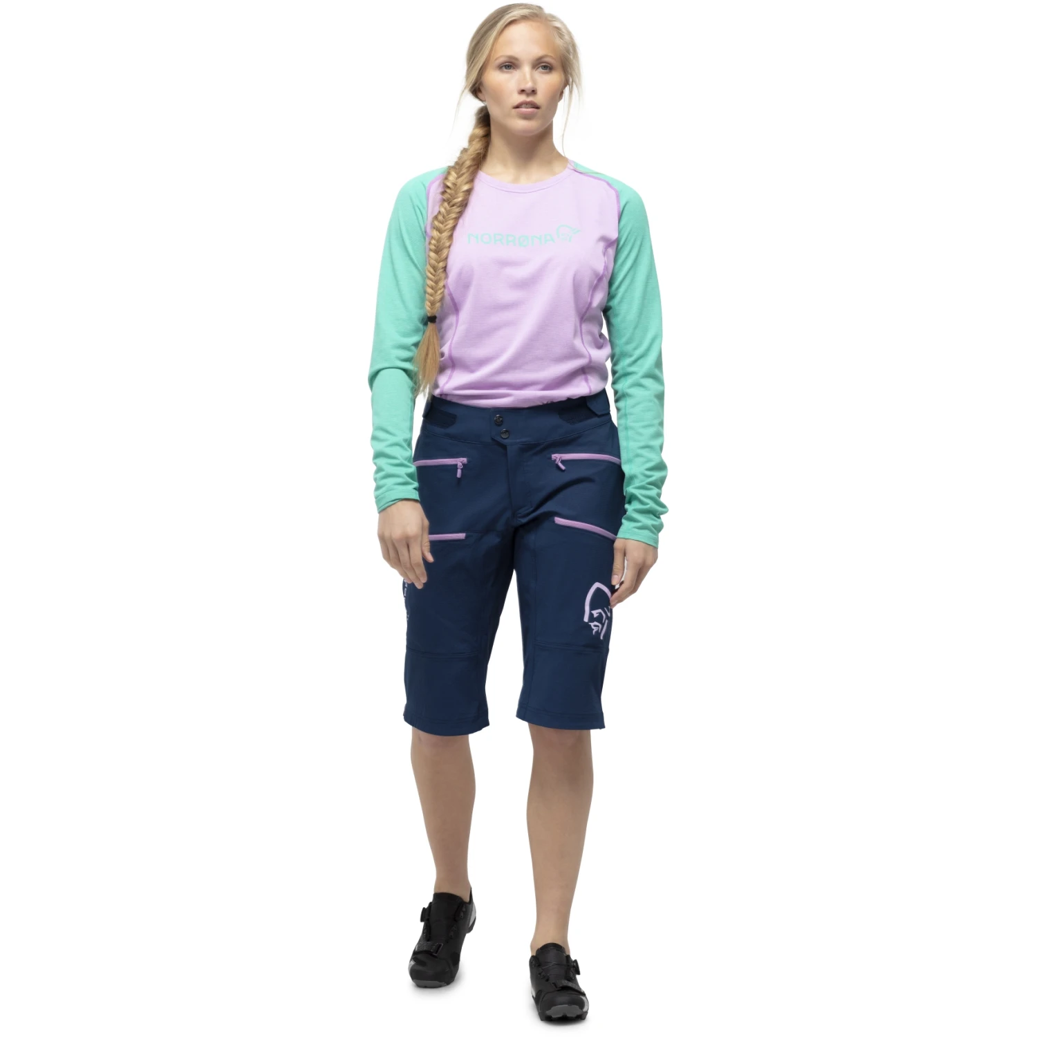 Norrona Fjørå Flex1 Heavy Duty Shorts Damen - Indigo Night/Violet Tulle 5 Norrona Fjørå Flex1 Heavy Duty Shorts Damen - Indigo Night/Violet Tulle – Bild 3