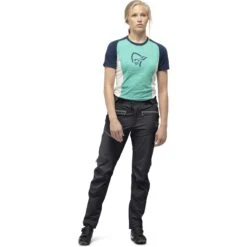 Norrona Fjørå Flex1 Hose Damen - Caviar/Castor Grey -Norrona norrona fjora flex1 pants women caviar castor grey 2 1463071